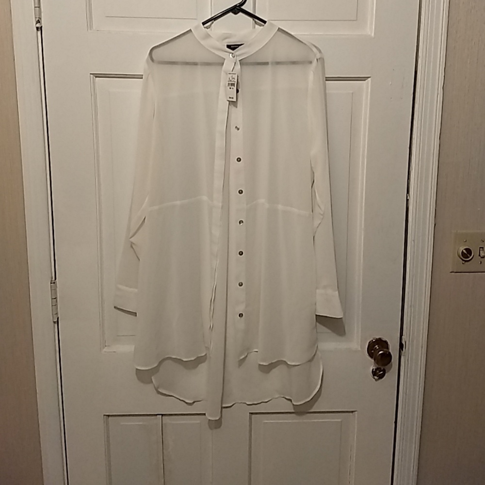 Ashley Stewart Hi-Lo Blouse-14/16